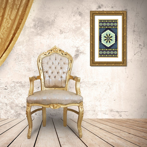 Endeavour Panel I Gold Ornate Wood Framed Art Print with Double Matting by Hoffman, Katia