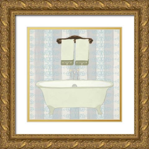 Riviera Bath I Gold Ornate Wood Framed Art Print with Double Matting by Vision Studio