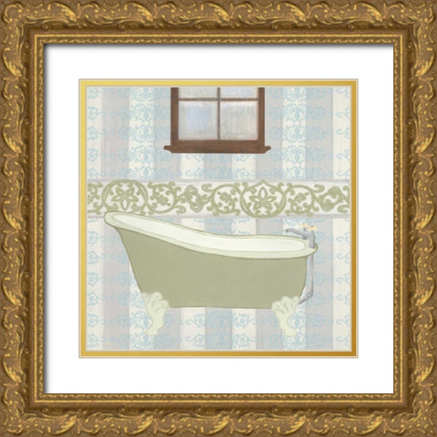 Riviera Bath II Gold Ornate Wood Framed Art Print with Double Matting by Vision Studio