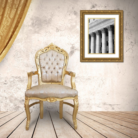 Structural Details V Gold Ornate Wood Framed Art Print with Double Matting by Pica, Jeff
