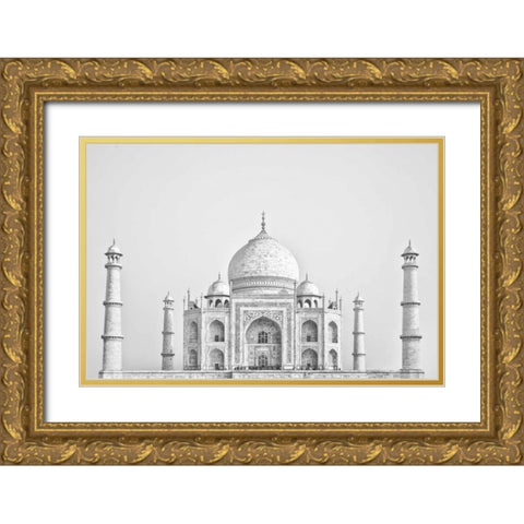 Taj Mahal I Gold Ornate Wood Framed Art Print with Double Matting by Miamee, Golie