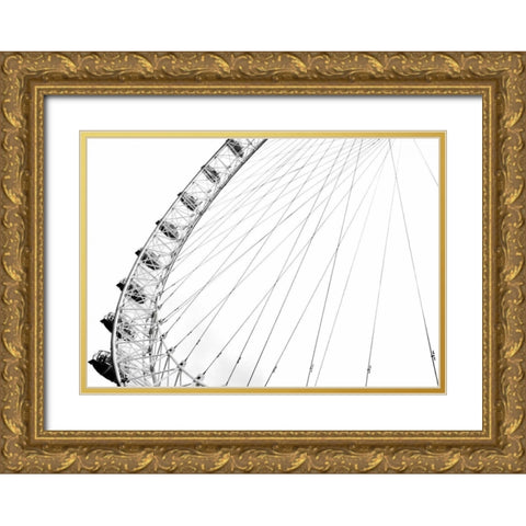Spinning Wheel I Gold Ornate Wood Framed Art Print with Double Matting by Miamee, Golie