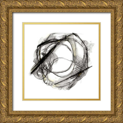 Bumble Bee Flight II Gold Ornate Wood Framed Art Print with Double Matting by Harper, Ethan
