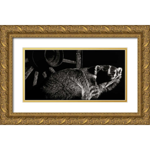 Scratchboard Tenacious Gold Ornate Wood Framed Art Print with Double Matting by Chapman, Julie T.
