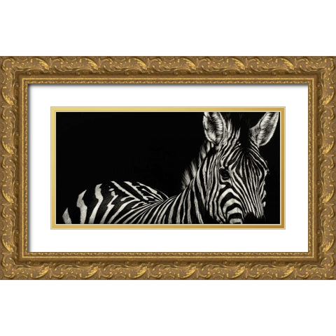 Scratchboard Incline Gold Ornate Wood Framed Art Print with Double Matting by Chapman, Julie T.