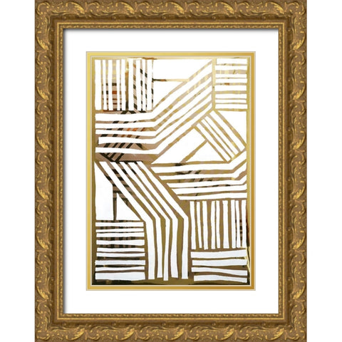 Nokomis I Gold Ornate Wood Framed Art Print with Double Matting by Stramel, Renee W.