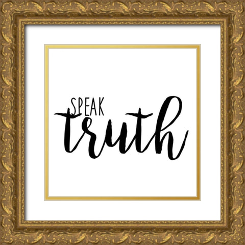 Quotable II Gold Ornate Wood Framed Art Print with Double Matting by Hambly, Anna