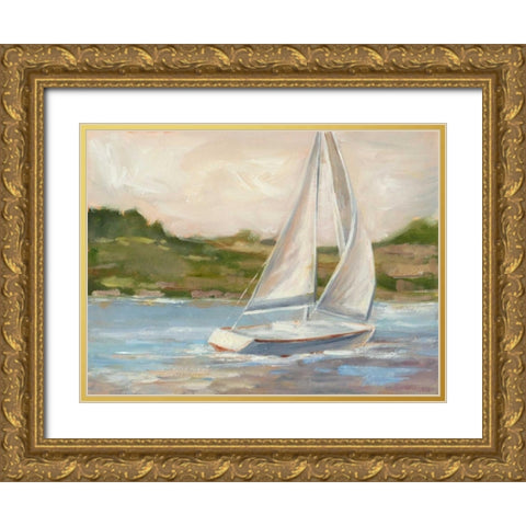 Off the Coast II Gold Ornate Wood Framed Art Print with Double Matting by Harper, Ethan