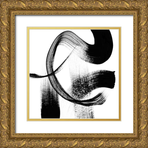 Playtime III Gold Ornate Wood Framed Art Print with Double Matting by Chandler, Sharon