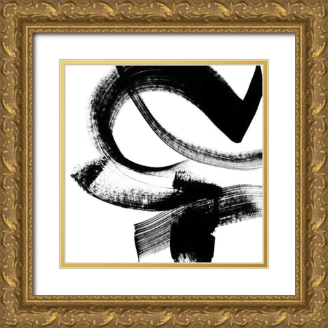 Playtime V Gold Ornate Wood Framed Art Print with Double Matting by Chandler, Sharon