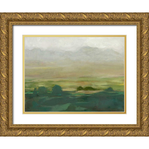 Misty Valley I Gold Ornate Wood Framed Art Print with Double Matting by Harper, Ethan
