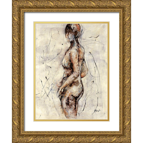 Mystique III Gold Ornate Wood Framed Art Print with Double Matting by Douglass, Farrell