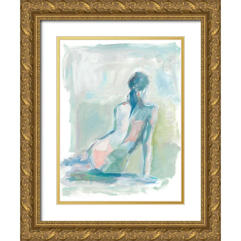 Modern Figure Study II Gold Ornate Wood Framed Art Print with Double Matting by Harper, Ethan