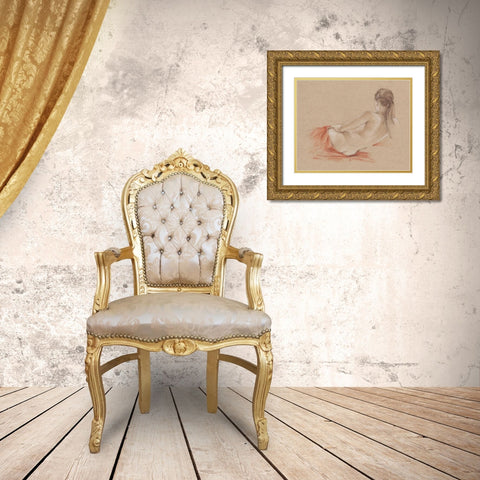 Classical Figure Study I Gold Ornate Wood Framed Art Print with Double Matting by Harper, Ethan