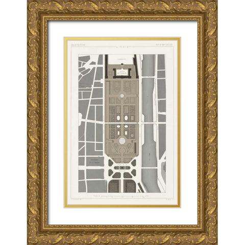 Palais Des Tuileries, Paris I Gold Ornate Wood Framed Art Print with Double Matting by Vision Studio