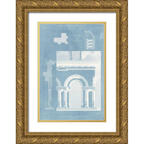 Details of French Architecture I Gold Ornate Wood Framed Art Print with Double Matting by Vision Studio