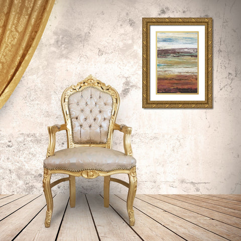 Plum Vista I Gold Ornate Wood Framed Art Print with Double Matting by OToole, Tim