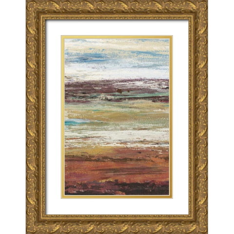 Plum Vista I Gold Ornate Wood Framed Art Print with Double Matting by OToole, Tim