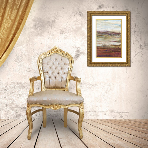 Plum Vista III Gold Ornate Wood Framed Art Print with Double Matting by OToole, Tim