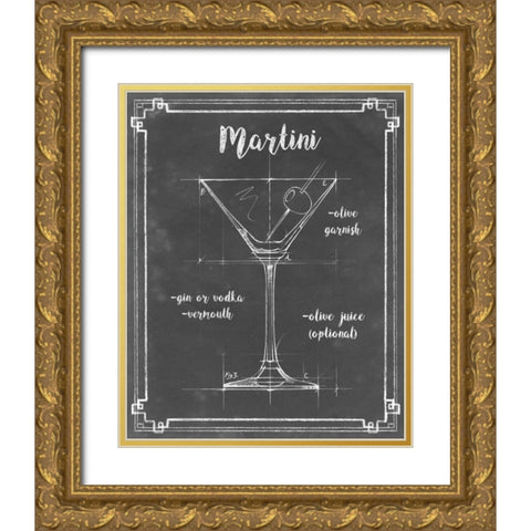 Mixology V Gold Ornate Wood Framed Art Print with Double Matting by Harper, Ethan
