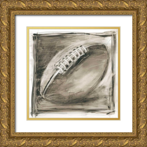 Vintage Varsity III Gold Ornate Wood Framed Art Print with Double Matting by Harper, Ethan