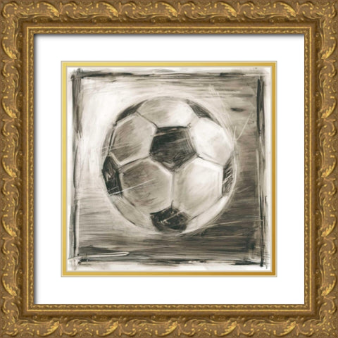 Vintage Varsity IV Gold Ornate Wood Framed Art Print with Double Matting by Harper, Ethan