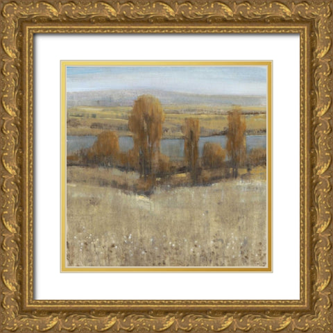 River Valley I Gold Ornate Wood Framed Art Print with Double Matting by OToole, Tim