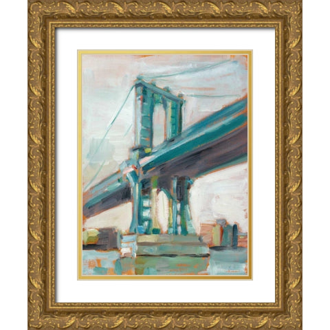 Contemporary Bridge I Gold Ornate Wood Framed Art Print with Double Matting by Harper, Ethan