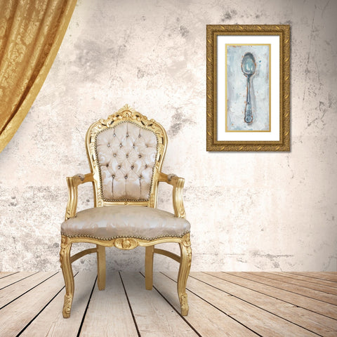 Impressionist Flatware I Gold Ornate Wood Framed Art Print with Double Matting by Harper, Ethan