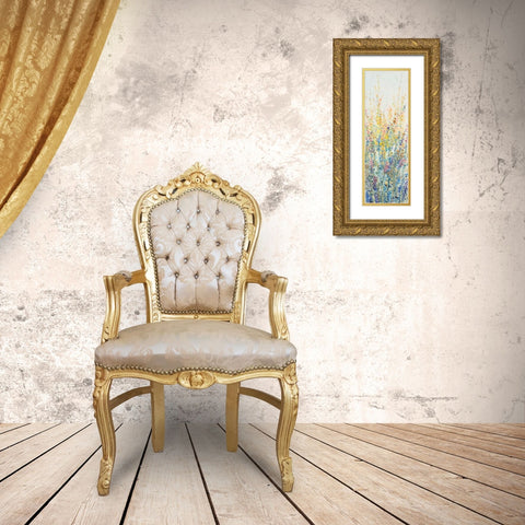 Wildflower Panel II Gold Ornate Wood Framed Art Print with Double Matting by OToole, Tim