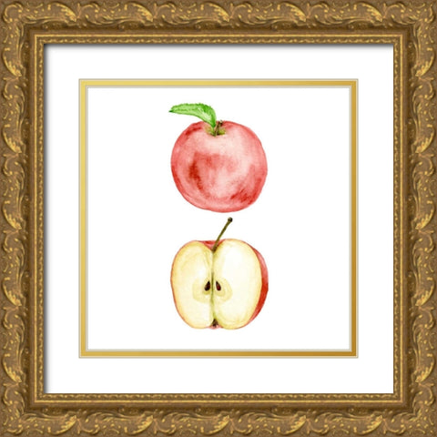 Love Me Fruit VIII Gold Ornate Wood Framed Art Print with Double Matting by Wang, Melissa