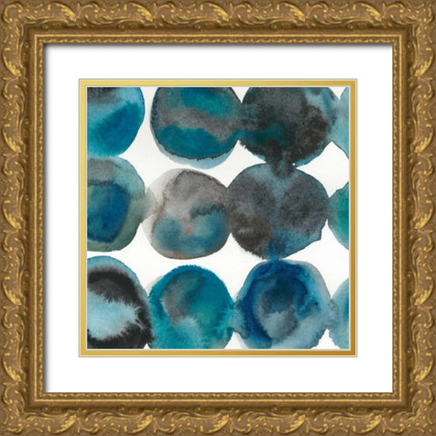 La Mer III Gold Ornate Wood Framed Art Print with Double Matting by Zarris, Chariklia
