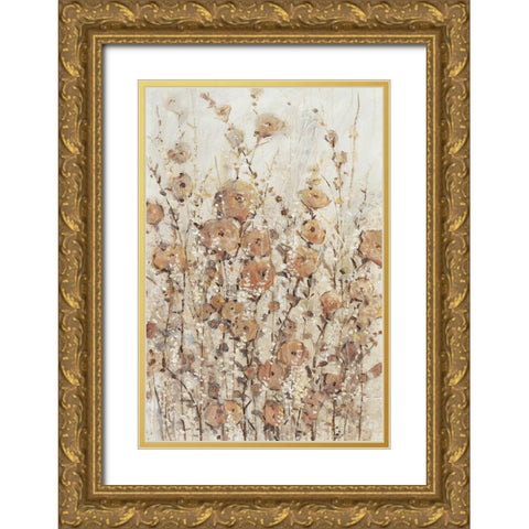 Garden Edge II Gold Ornate Wood Framed Art Print with Double Matting by OToole, Tim