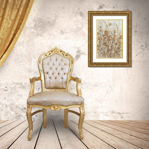 Garden Edge II Gold Ornate Wood Framed Art Print with Double Matting by OToole, Tim