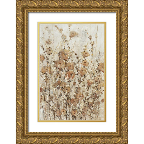 Garden Edge II Gold Ornate Wood Framed Art Print with Double Matting by OToole, Tim