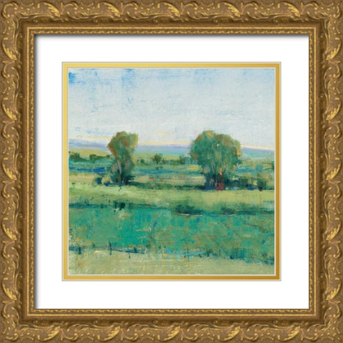 Spring Meadow I Gold Ornate Wood Framed Art Print with Double Matting by OToole, Tim