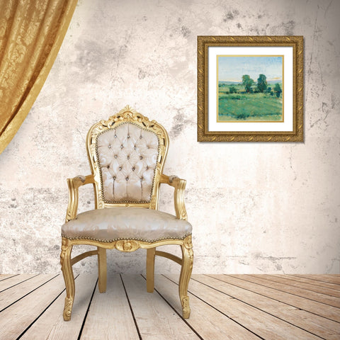 Spring Meadow II Gold Ornate Wood Framed Art Print with Double Matting by OToole, Tim
