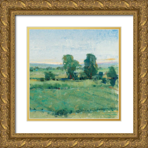 Spring Meadow II Gold Ornate Wood Framed Art Print with Double Matting by OToole, Tim