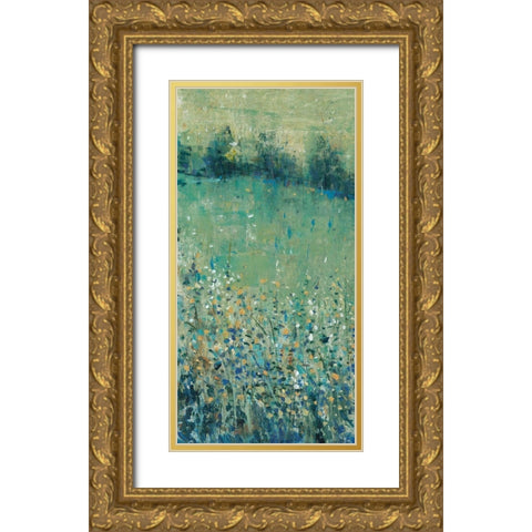 Lush Meadow I Gold Ornate Wood Framed Art Print with Double Matting by OToole, Tim
