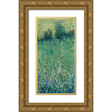 Lush Meadow II Gold Ornate Wood Framed Art Print with Double Matting by OToole, Tim