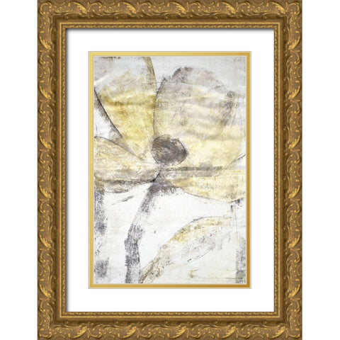 Une Fleur II Gold Ornate Wood Framed Art Print with Double Matting by OToole, Tim