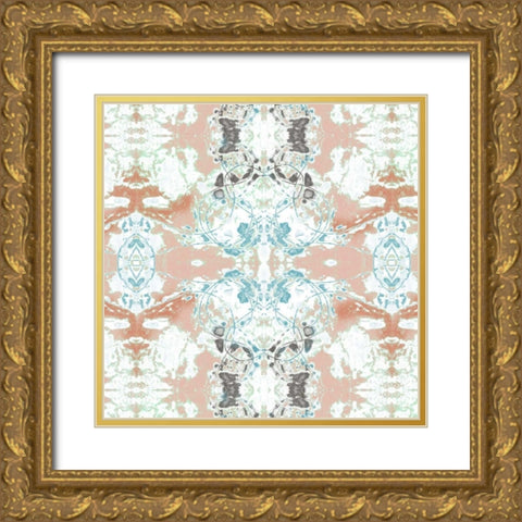 Pretty Mirror II Gold Ornate Wood Framed Art Print with Double Matting by Goldberger, Jennifer