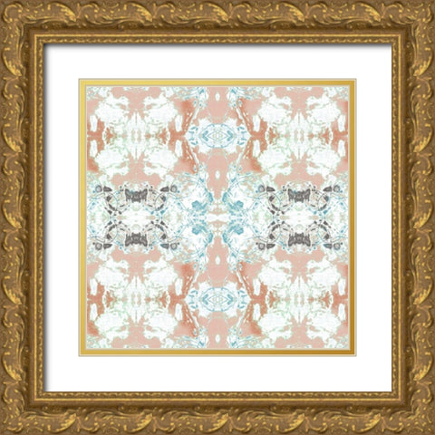 Pretty Mirror III Gold Ornate Wood Framed Art Print with Double Matting by Goldberger, Jennifer
