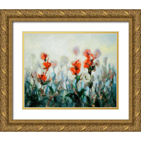 Ode to Monet 3 Gold Ornate Wood Framed Art Print with Double Matting by Dag, Inc.
