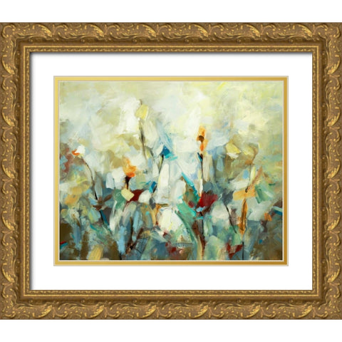Ode to Monet 5 Gold Ornate Wood Framed Art Print with Double Matting by Dag, Inc.