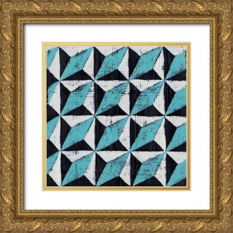 Over Under III Gold Ornate Wood Framed Art Print with Double Matting by Zarris, Chariklia