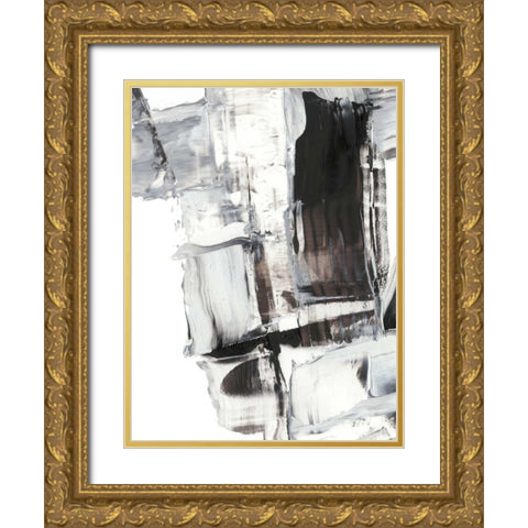 Topple III Gold Ornate Wood Framed Art Print with Double Matting by Harper, Ethan