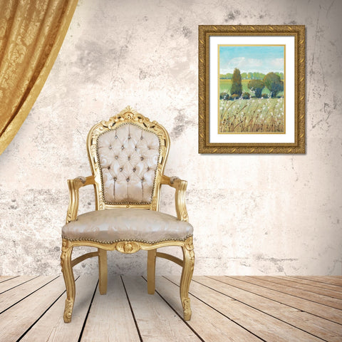 Summer Breeze I Gold Ornate Wood Framed Art Print with Double Matting by OToole, Tim