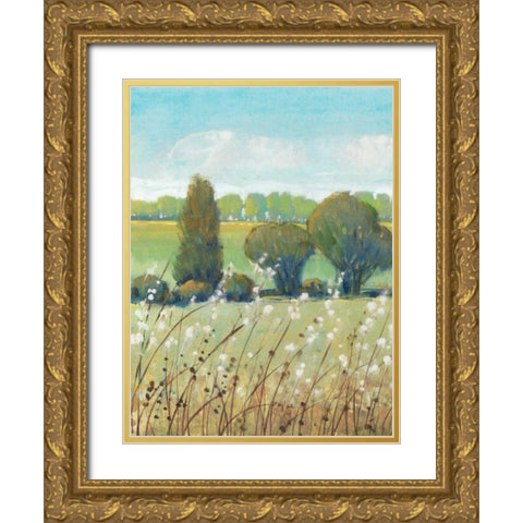 Summer Breeze I Gold Ornate Wood Framed Art Print with Double Matting by OToole, Tim