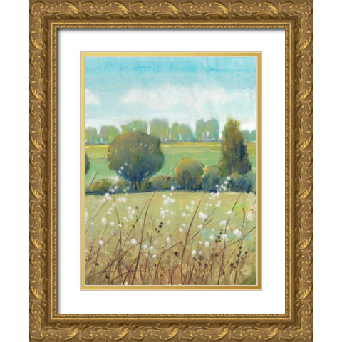 Summer Breeze II Gold Ornate Wood Framed Art Print with Double Matting by OToole, Tim